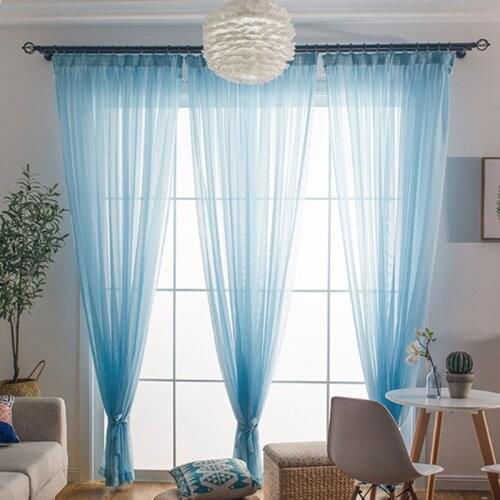 INS New Modern Minimalist Dyed Woven Solid Color Curtain Living Room Dedroom Decorative Curtain Multicolor