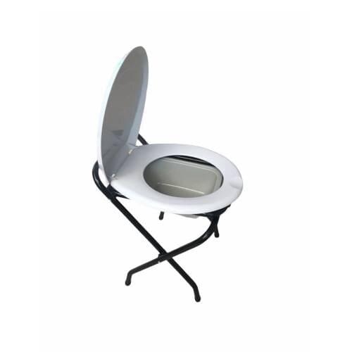 Camping Chair Toilet Stool Folding Folding Practical Hygienic Portable Toilets Multi-Purpose Use Accessory Durable Quality