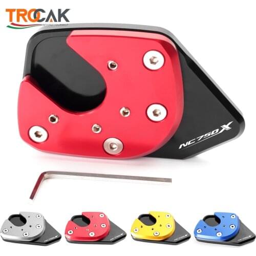 For HONDA NC750X NC 750X NC750 X 2017 2018 2019 Aluminum Kickstand Sidestand Stand Extension Enlarger Pad Accessories NC750X
