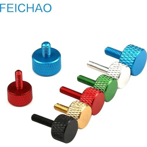 10x Thumb Screws M3 M4 Thread Mount Adapter Knurled Hand Tighten Screw Bolt Aluminum Alloy for SLR Camera Photo DIY Accessories