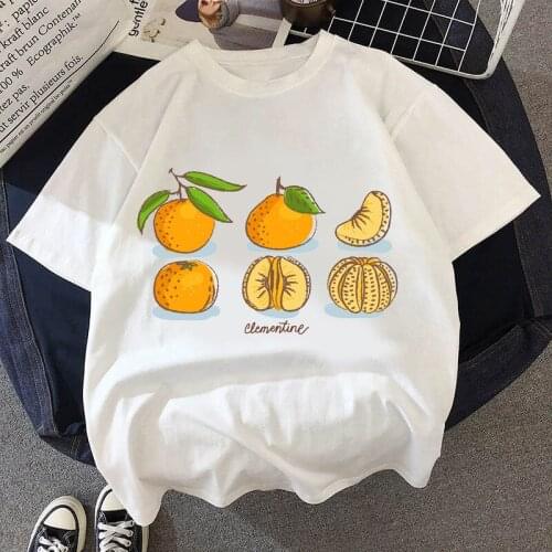 Mango Fruit Women T Shirt Art Aesthetic Print Summer New Tshirt Harajuku T Shirt Tops Women Tops Short Sleeve T-shirt