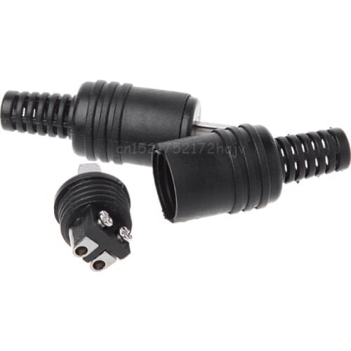 10 Pcs 2 Pin DIN Speaker Plug 2-Pin Plug Hifi Loudspeaker Cable Solder Connector Ju09 20 Dropship