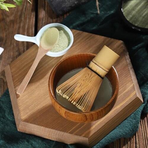 2pcs/Set Japanese Bamboo Matcha Whisk Tea Spoon Matcha Brush Tea Powder Whisk Tea Ceremony Brush Tool Teaware