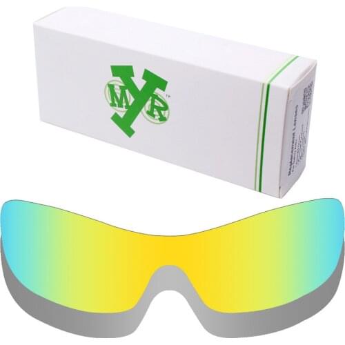 2 Pieces Mryok Anti-Scratch POLARIZED Replacement Lenses for-Oakley Antix Sunglasses Lens Silver Titanium & 24K Gold