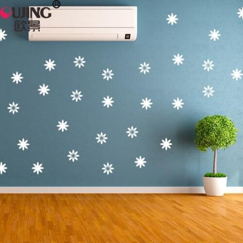 28pcs/set Colorful Flowers Shape Wall Stickers For Kids Children Rooms Fridge Wall Decals DIY Easy to Apply Removable Art Mural