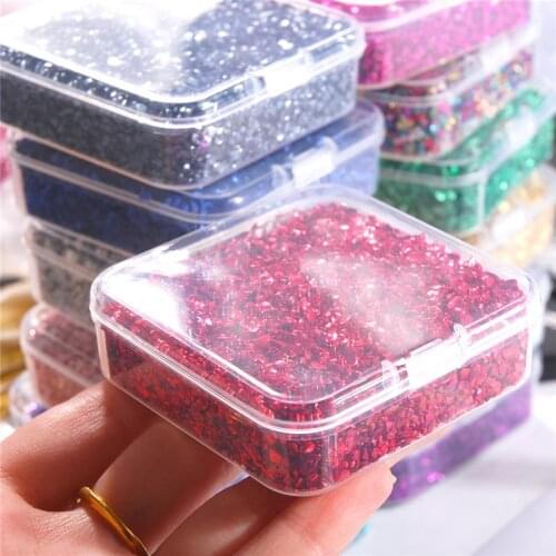 80g/Box Colorful Metallic Sandstone Nail Art Gravel Filling Material UV Resin Epoxy Mold Filler For DIY Jewelry Making Tools