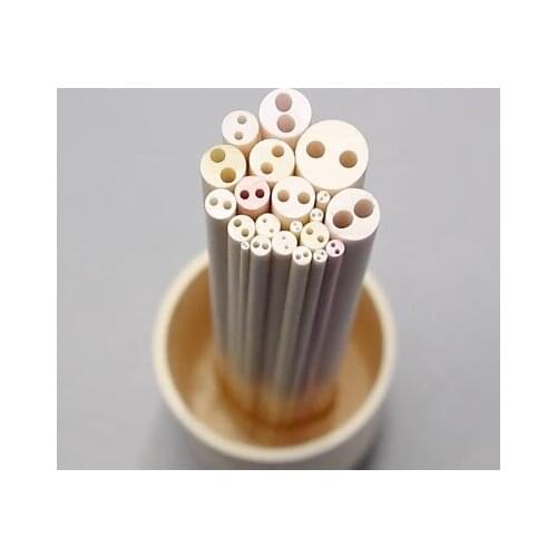 99Ceramic tube Corundum tube Thermocouple temperature sensor Protective tube High temperature 1750 degrees With 2/4/6 inner hole