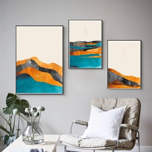 Abstract Geometric Graphic Canvas Painting Poster and Prints Gallery Scandinavia Wall Art Pictures for Living Room Home Decor