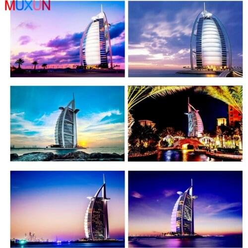 Muxun 5D Diy Diamond Painting Maritime Scenery Cross Stich Embroidery Diamond Mosaic Home Decoration Gift Handmake Rp534