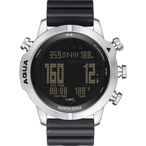 Men Dive Computer Watch Waterproof 100M Smart Digital Free Scuba Diving Watches Altimeter Barometer Compass Temperature Clock