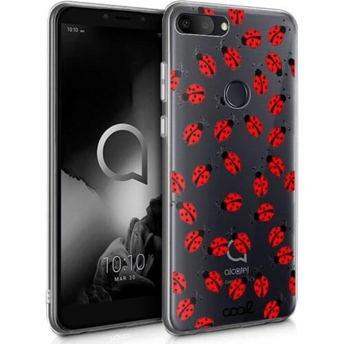 Alcatel case 1 S/1 S (2019) Clear Ladybugs