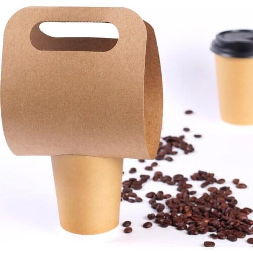 Free Shipping - 10/Pack Parties Catering Supplies, Drink Coffee Take Out Paper Kraft Single Seat Cup Holder