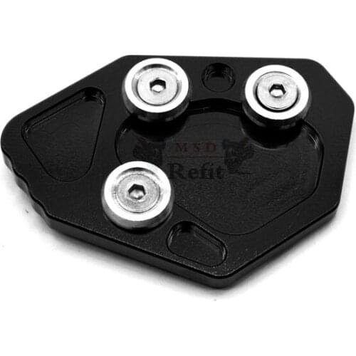 For BMW K1300R K1300S 2009-2014 K1200R K1200S 2005-2008 Kickstand Foot Side Stand Extension Pad Support Plate