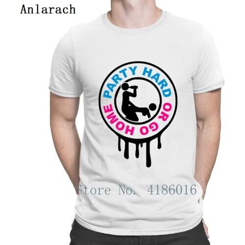 Stamp Hard Go Home Sex Alcohol Drinking T Shirt Humor Spring Normal Clothes Customize Round Neck Anti-Wrinkle Cotton Shirt