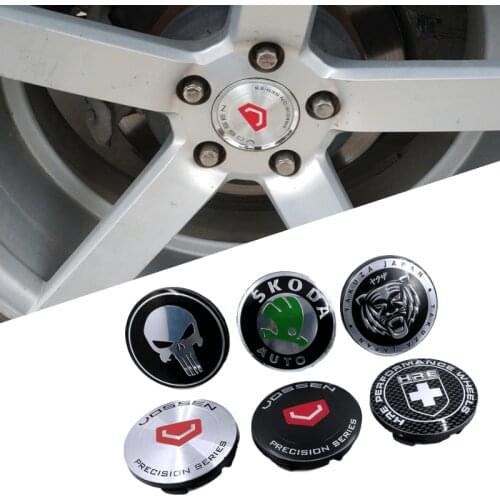 For Skoda HRE Octavia Tour RS Superb Kamiq Fabia Magotan Passat Sagitar 65mm Abs Car Wheel Center Hub Caps Modified Decoration