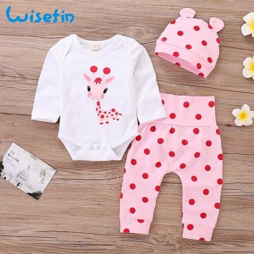 Baby Girl Clothes Set Long Sleeve Newborn clothing for baby Bodysuit Cute girl clothing baby girl fall clothes newborn outfitD30
