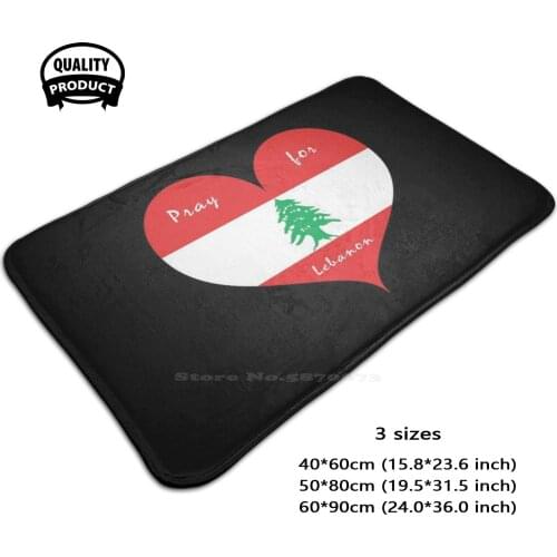Pray For Lebanon - Explosion In Beirut - Cool Heart Shape Soft Foot Pad Room Goods Rug Carpet Prayforlebanon Pray Lebanon
