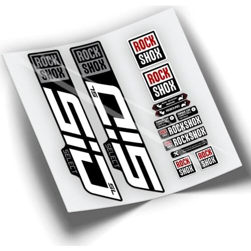 STICKERS FORK BICYCLE ROCKSHOX SID SELECT SL 2021 WP349 BICOLOR