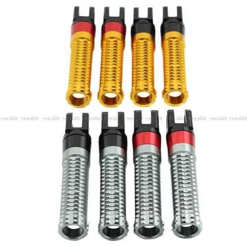 Front Foot Pegs Footrest Adapter For Yamaha YZF R25 R3 MT-25 MT-03 FZ-6R XJ6 XJR1300 XJR1200/400 Motorcycle Rider Foot Rest Grey