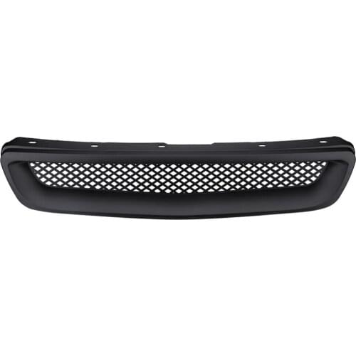 Car Front Hood Mesh Bumper Grille for Honda Civic JDM Type R 1996 1997 1998 Car Accessories Racing Grills black