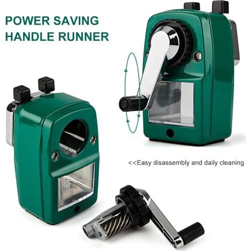 Gift Machine For Kids Hand Crank Rotary Stationery Home School Office Cutter Student Desktop With Container Pencil Sharpener