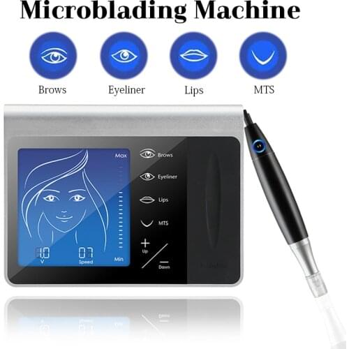 Semi Permanente Make-Up Machine Pen Kit Professional Tattoo Gun Eyebrow Tattoo Machine Swiss Motor PMU Microblading Eyebrow Lip