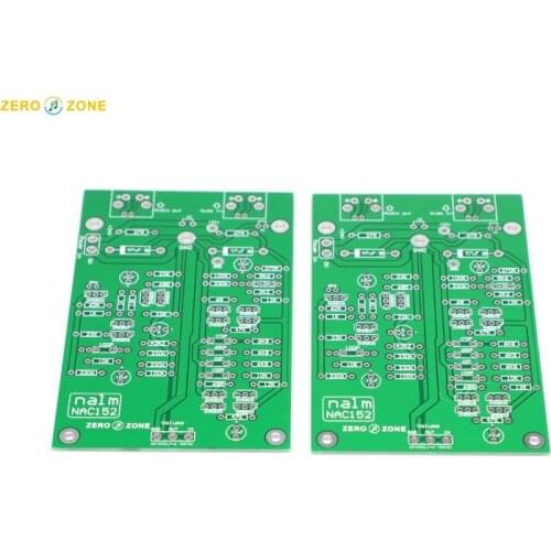 Free shipping 2 PCS (2 Channel) NAC152 Preamplifier PCB base on NAIM NAC152XS