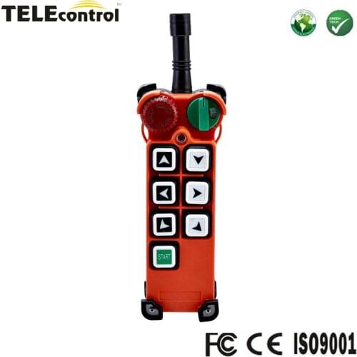 Telecontrol Telecrane compatible 6 channel single speed push buttons F21-E2 eot crane radio remomte control transmitter