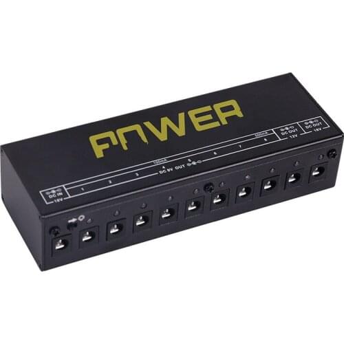 Electric guitar single piece effector Multiple 9v12v18v low noise stabilized power supply One connect ten