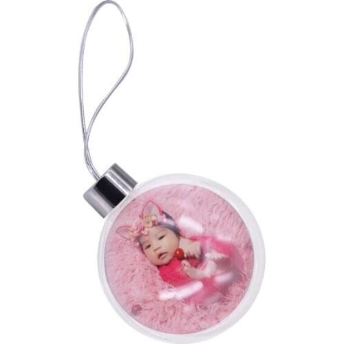 Sublimation christmas round personalized blank consumables supplies heart transfer printing material 50pcs/lot more new style