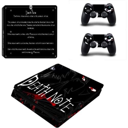 Death Note PS4 Slim Sticker Play station 4 Skin Sticker Decal For PlayStation 4 PS4 Slim Console and Controller Skin Vinyl