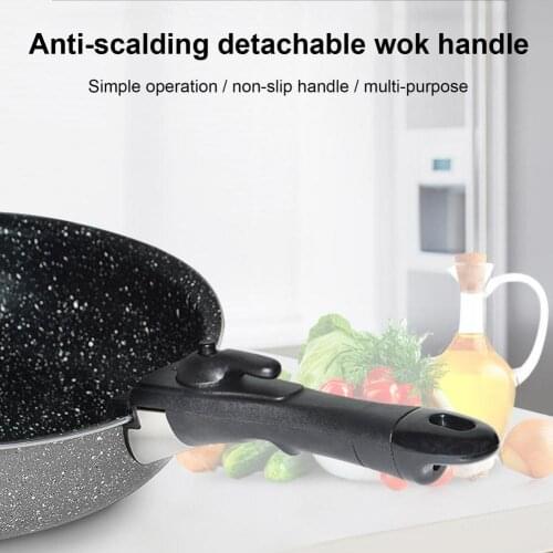 Universal Detachable Handle Replacement Pot Handle Pan Stockpot Anti-Scalding Removable Handle For Frying Pan Wok Pot