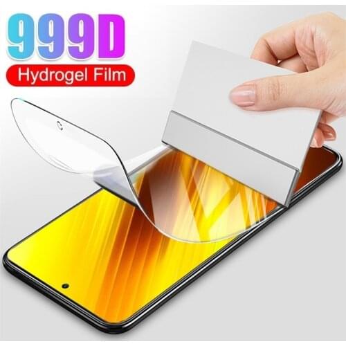 Protective Hydrogel Film for Poco X3 Pro NFC M3 F3 Pro (Not Glass) for Poco F3 M3 X3 Pro Screen Protector Foil Film