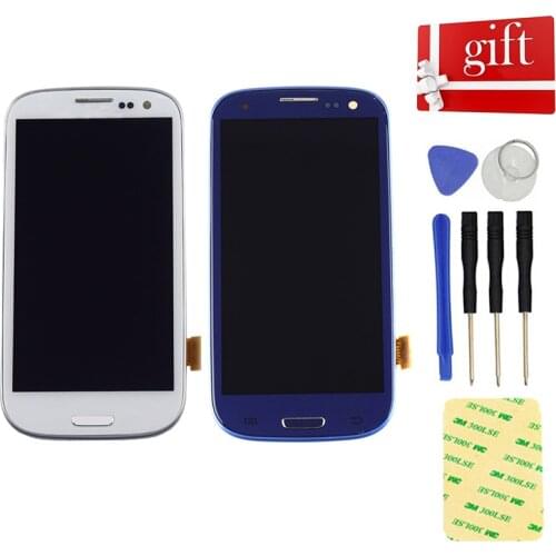 LCD For SAMSUNG Galaxy S3 Display i9300 i9300i LCD Display Panel Screen Galaxy S3 Touch Screen Digitizer Assembly With Frame