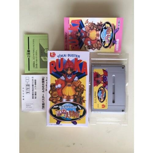 16Bit Games ** Yokai Buster Ruka ( Japan NTSC-J Version!! Box+Manual+Cartridge!! )