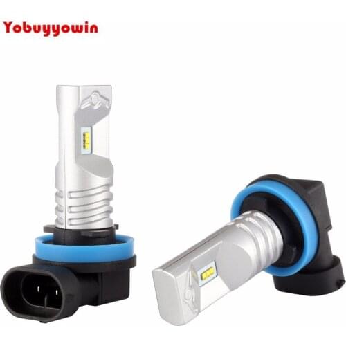 2x 80W High Power LumiledZES Chips 6000K White H11 H8 H16 Type 2 LED Bulbs for Fog Light Lamp DRL Error Free For BMW,AUDI