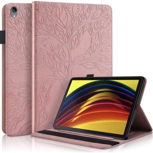 3D Emboss Tree Flip Caqa For Lenovo Tab P11 Case TB-J606F Wallet Tablet Funda For Lenovo Tab P11 Pro Case Cover Coque TB-J706F