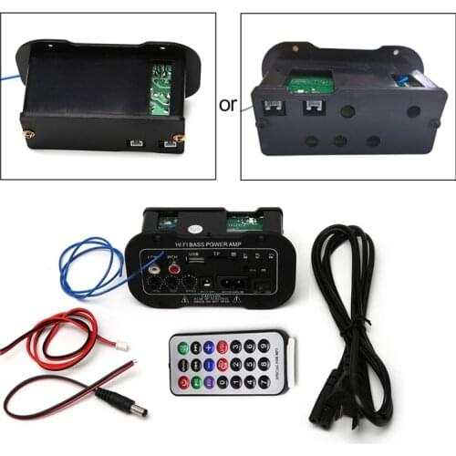 25W Car Bluetooth Subwoofer Hi-Fi Bass Amplifier Board Audio TF USB 220V/12V/24V With Remote Control 2.1+EDR Bluetooth Set C45