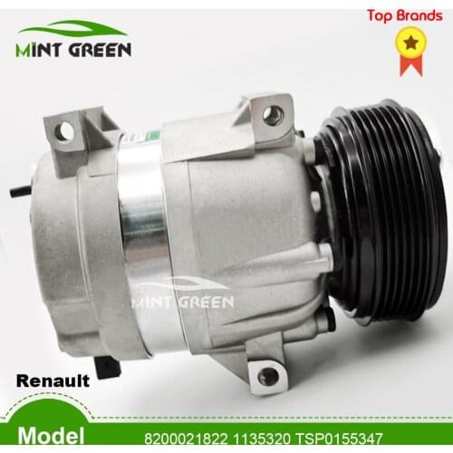 Auto AC Compressor For Car RENAULT LAGUNA II 1.8 1.9 2.0 VEL SATIS 2.0 8200021822 1135320 TSP0155347