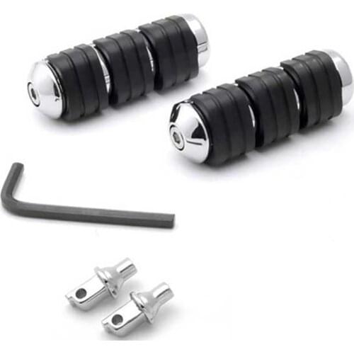 Black Rear Foot Pegs For Suzuki Intruder Marauder S83 C90 1400 1500 800 Chrome - Boulevard