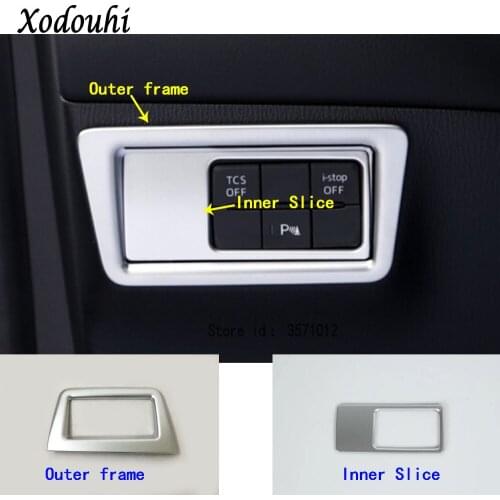 Car Detector Stick ABS Chrome Front Head Fog Light Switch Trim Frame Lamp 1pcs For Mazda CX-5 CX5 2nd Gen 2017 2018 2019 2020