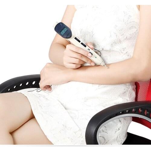 Electronic Massage Pen Laser Acupuncture Acupuncture Pen Meridian Pen Automatic Find Acupressure Therapy With Conductive Gel