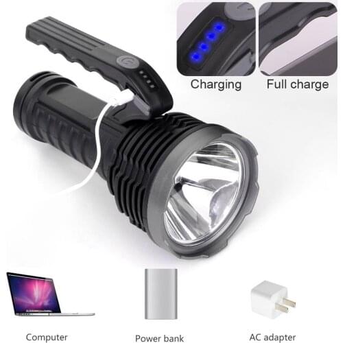 XPE COB Flashlight Portable LED Torch USB Rechargeable Outdoor Searchlight for Outdoor adventure camping