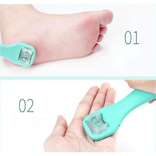 1pc Pedicure Tools Beauty Heel Cuticle Scraper Cutter Manicure Foot Exfoliating Tool Razor Peeling File Blades Exfoliating X7L2