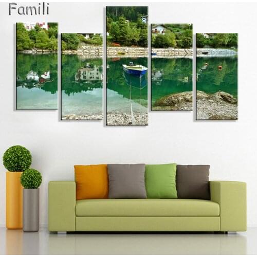 Large Wall Pictures Rome Italy Landscape Decorative Painting St Peters Cathedral Canvas Art Print Gray Drawing 5 Piece No Frame