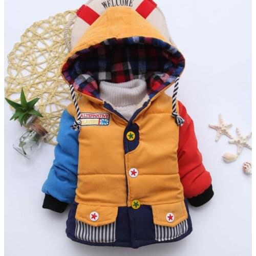 Baby Boys Jacket 2021 Winter Thick Plush Girls Jackets For Baby Coat Kids Warm Cotton Outerwear 12 3 4 Y Children Clothes