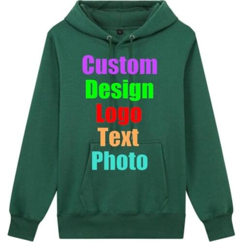 New autumn and winter mens and womens clothing jacket solid color hooded Hoodia fleece pullover loose class custom
