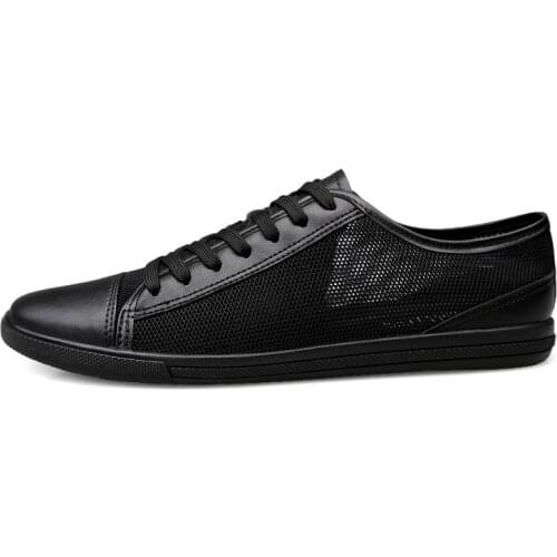 Mens casual shoes loafers summer leather mesh Fabric men Sneakers male flats driving shoes breathable Light flattie 36-46