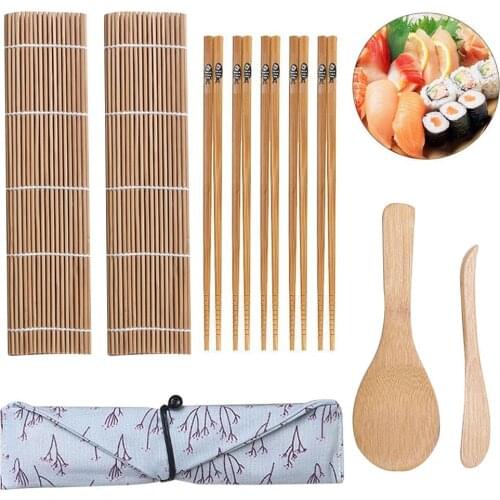 10pcs/Set Sushi Making Kit Miniature Craft Miniature Hamburger Sushi Making Set Mini Sushi Figurine Fairy Garden Dollhouse Toy