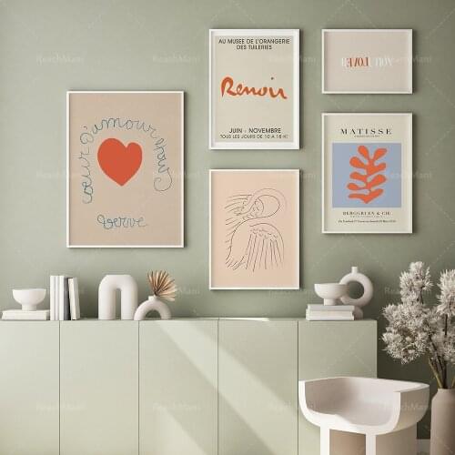 Gallery Wall Art Set Romantic Gallery Wall | Neutral Decoration | Great Art, Modern Decoration Poster